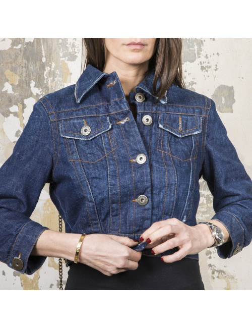 Blouson JEAN PAUL GAULTIER t 38 en toile denim
