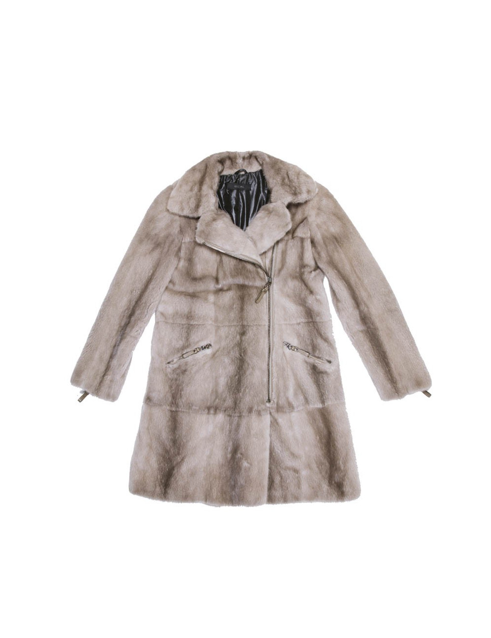 Manteau RIZAL en vison grise