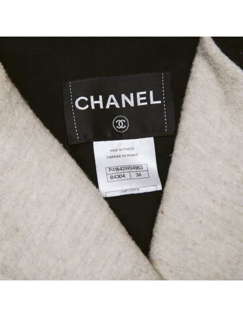 Perfecto  t 34 CHANEL cuir noir