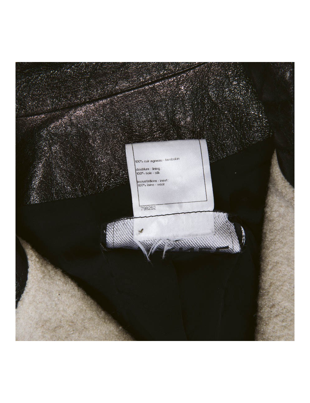 Perfecto  t 34 CHANEL cuir noir