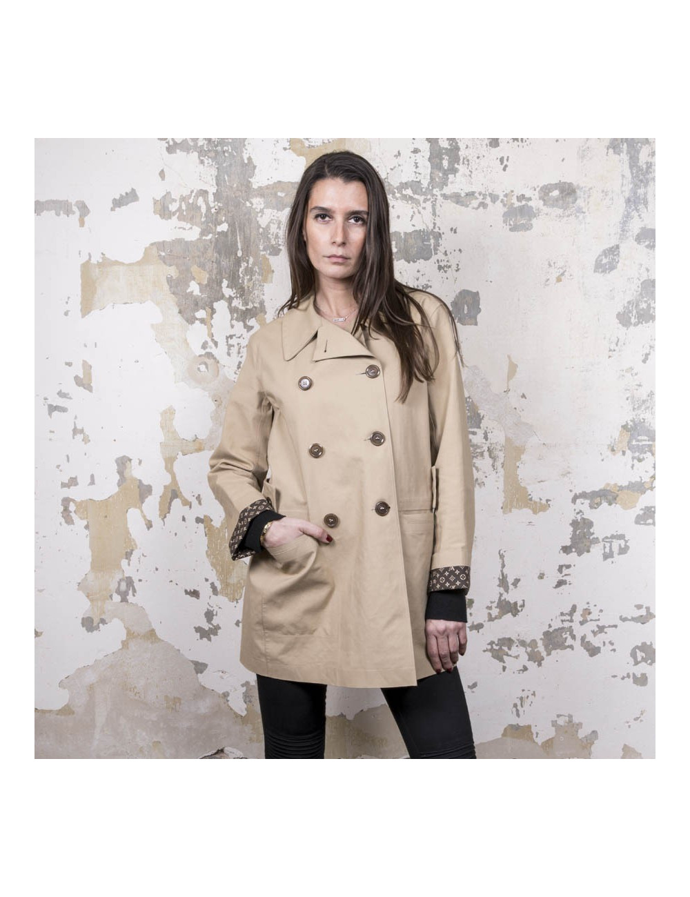 Mackintosh imperméable T 42 LOUIS VUITTON beige 