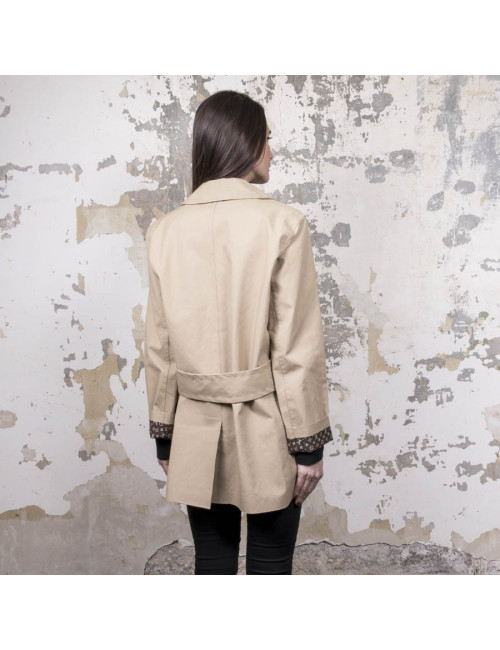 LOUIS VUITTON Mackintosh raincoat in beige cotton size 42