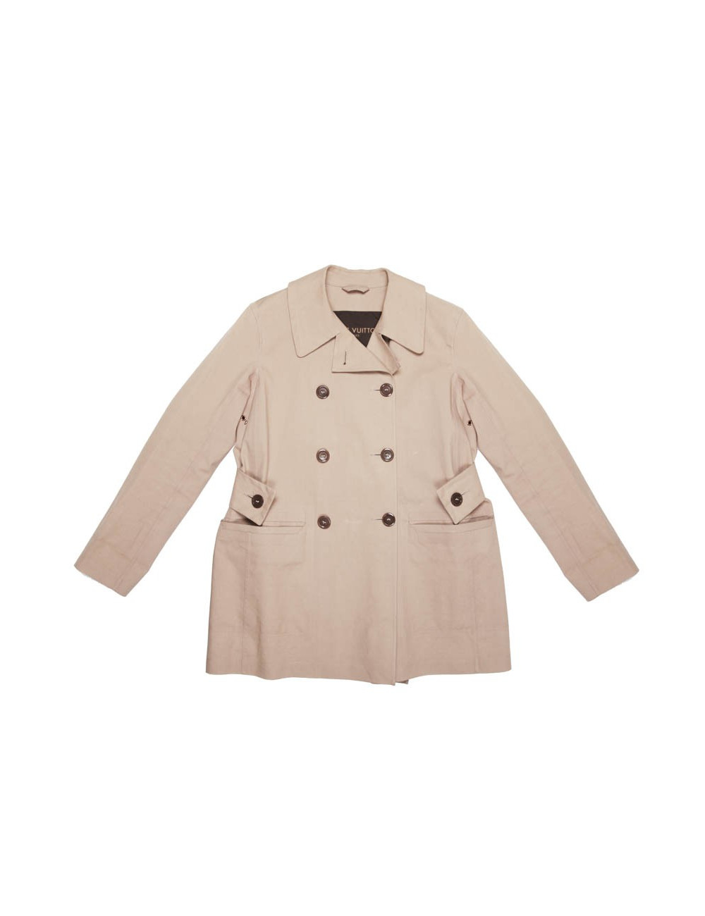 LOUIS VUITTON Mackintosh raincoat in beige cotton size 42