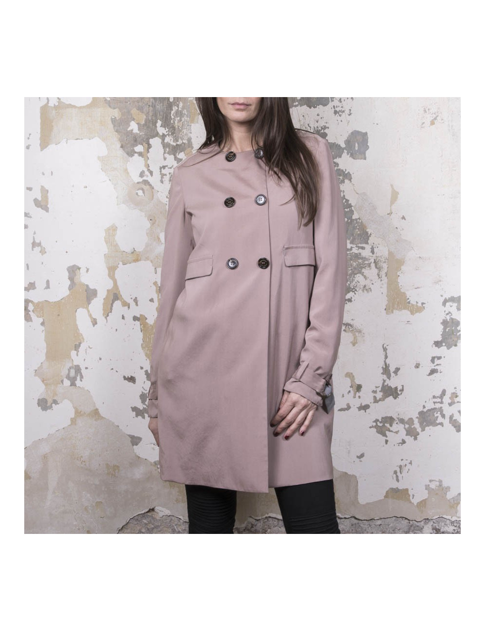 trench T38 BRUNELLO CUCINELLI réversible en soie 