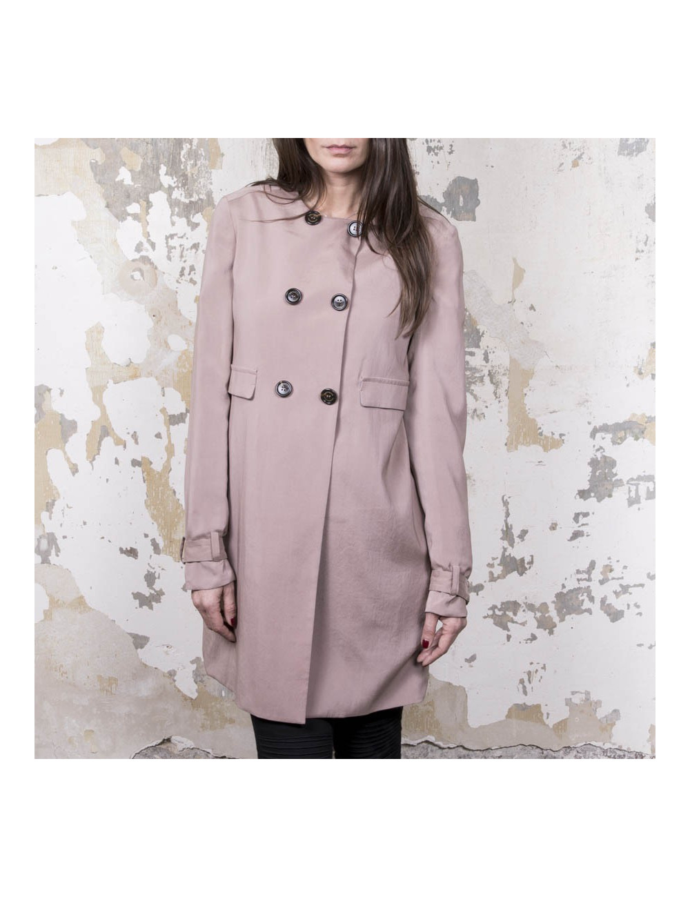 trench T38 BRUNELLO CUCINELLI réversible en soie 