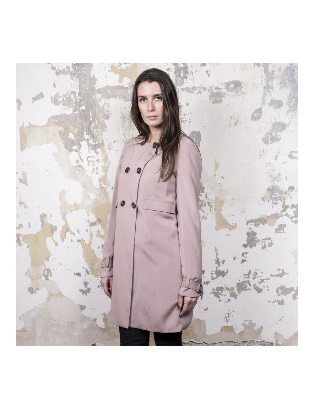 trench T38 BRUNELLO CUCINELLI réversible en soie 