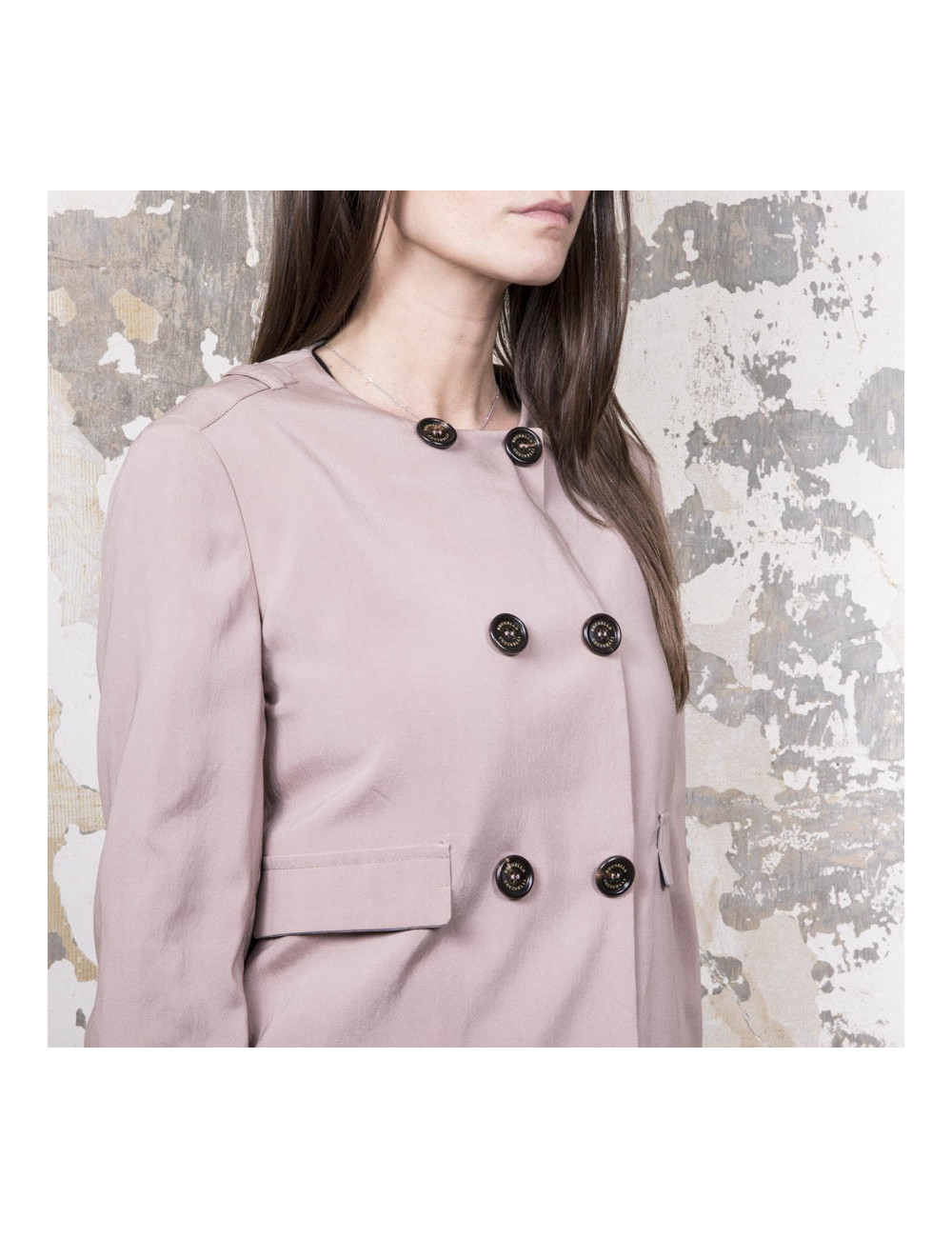 trench T38 BRUNELLO CUCINELLI réversible en soie 