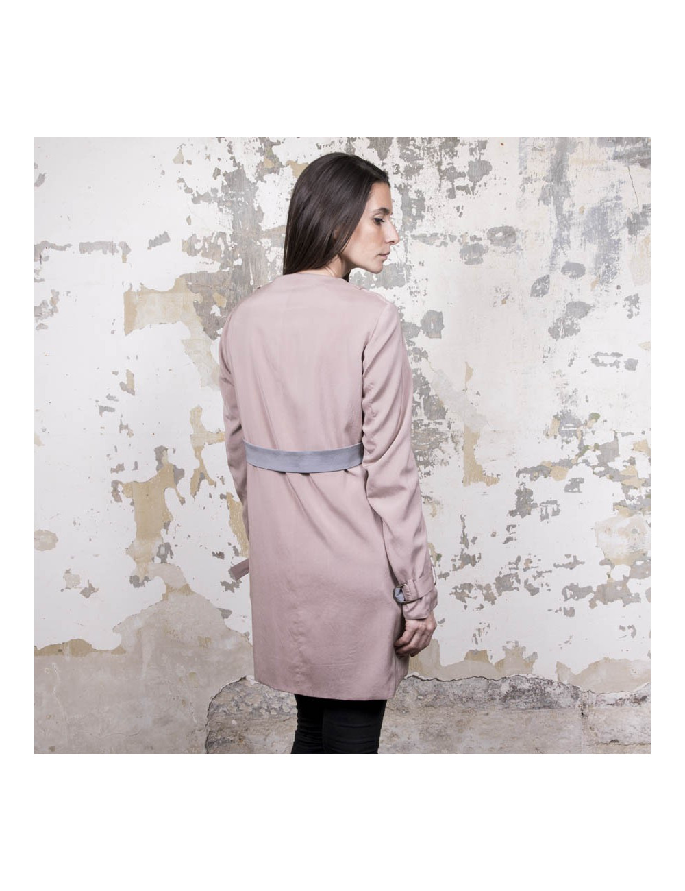 trench T38 BRUNELLO CUCINELLI réversible en soie 