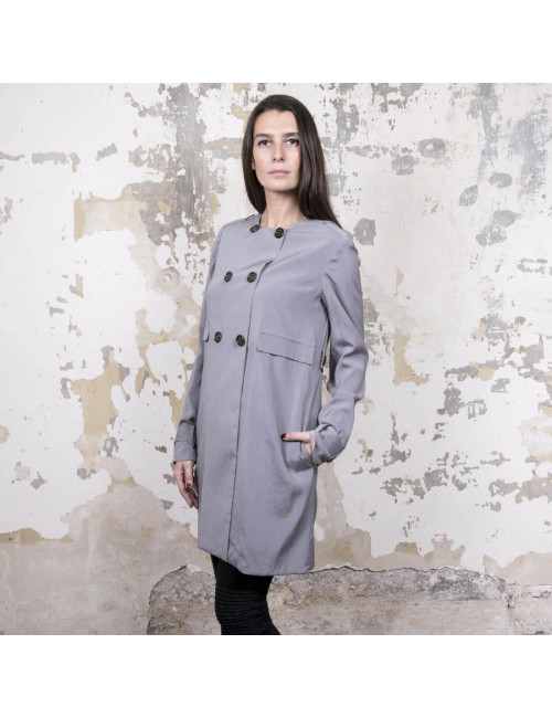 trench T38 BRUNELLO CUCINELLI réversible en soie 