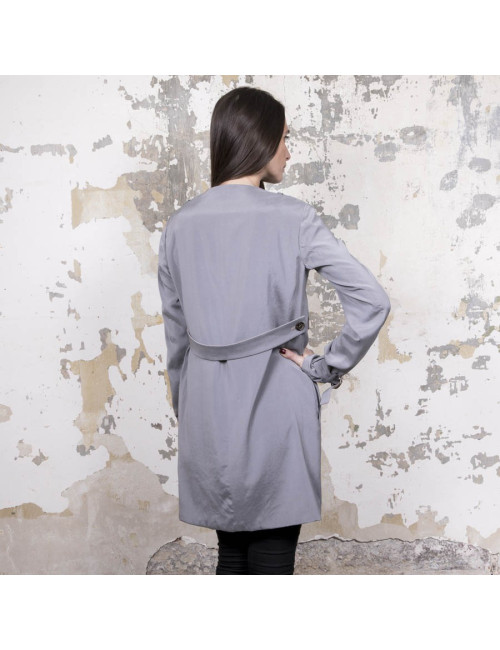 trench T38 BRUNELLO CUCINELLI réversible en soie 