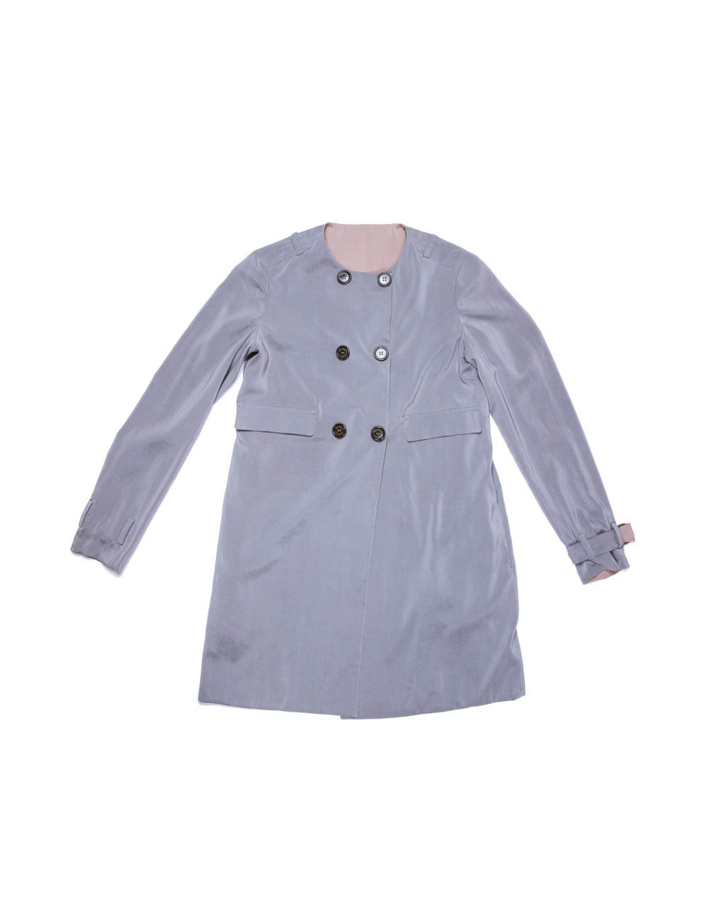 trench T38 BRUNELLO CUCINELLI réversible en soie 