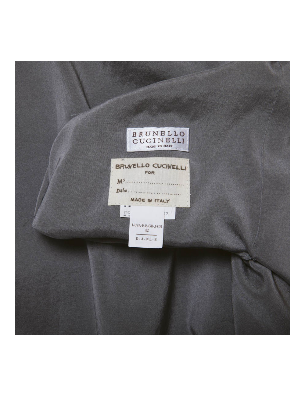 trench T38 BRUNELLO CUCINELLI réversible en soie 