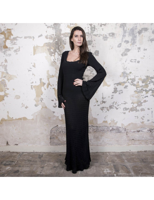 Robe longue ALAIA T  noire