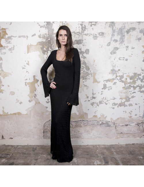 Robe longue ALAIA T S  noire