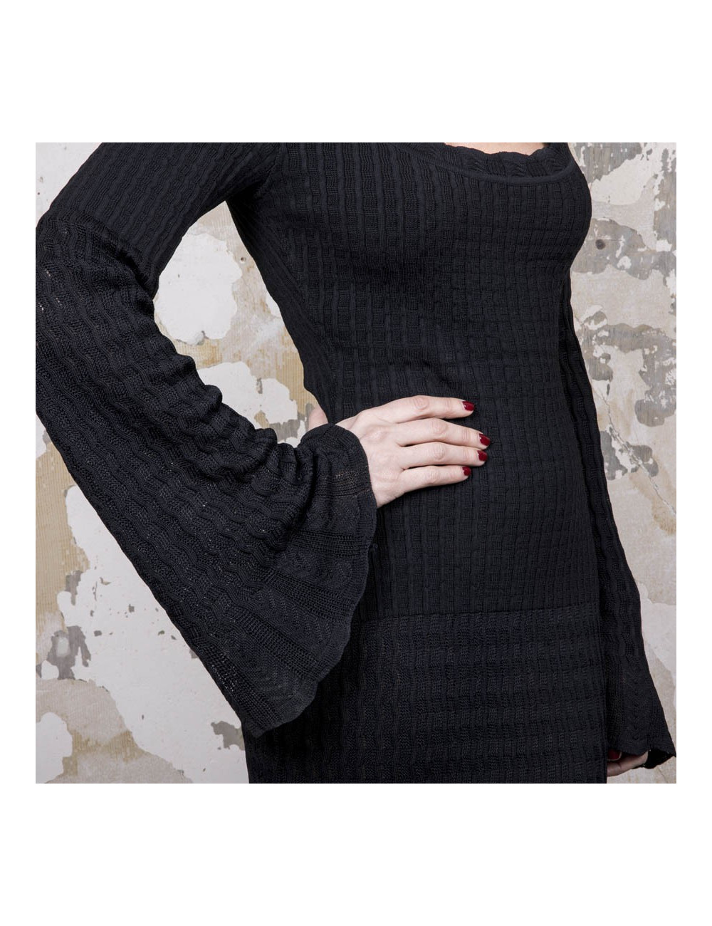 Robe longue ALAIA T S  noire