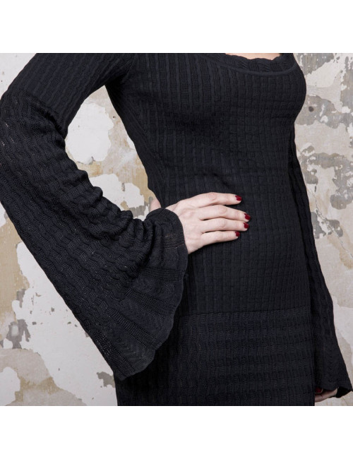 Robe longue ALAIA T S  noire