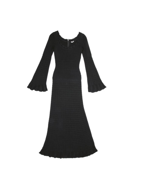 ALAIA long dress in black lycra size S