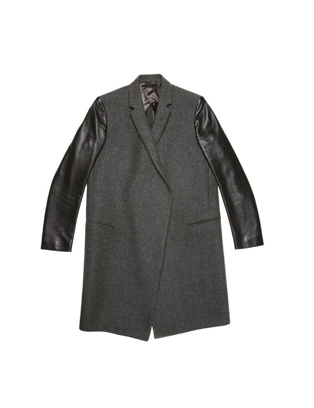 Manteau t 36 CELINE en laine grise 