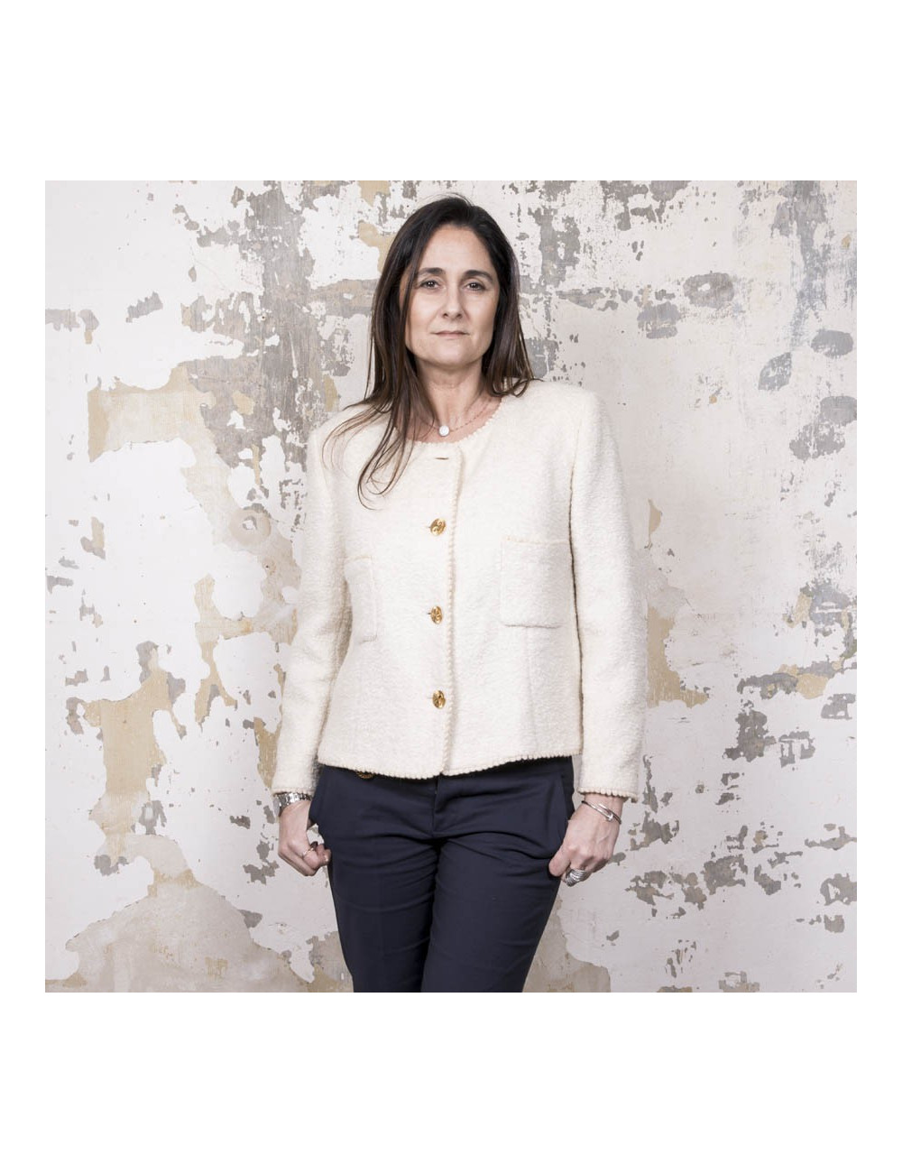 Veste CHANEL Vintage écrue