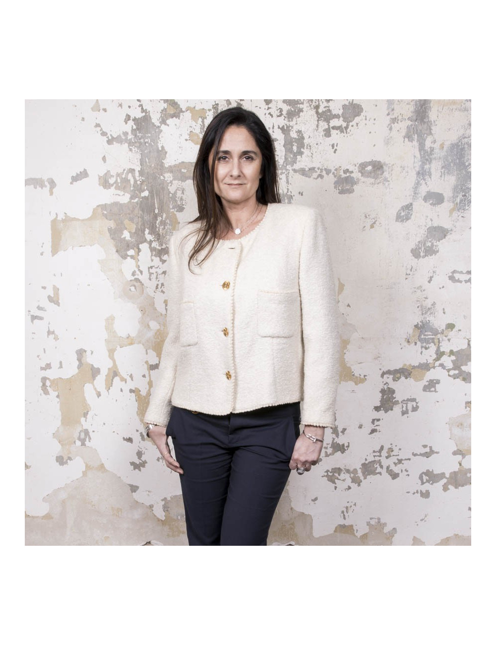 Veste CHANEL Vintage écrue