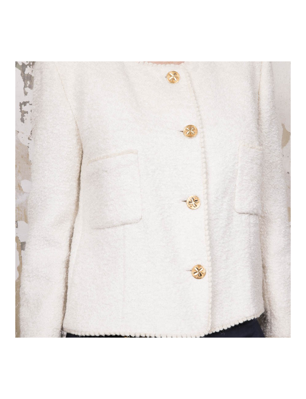 Veste CHANEL Vintage écrue