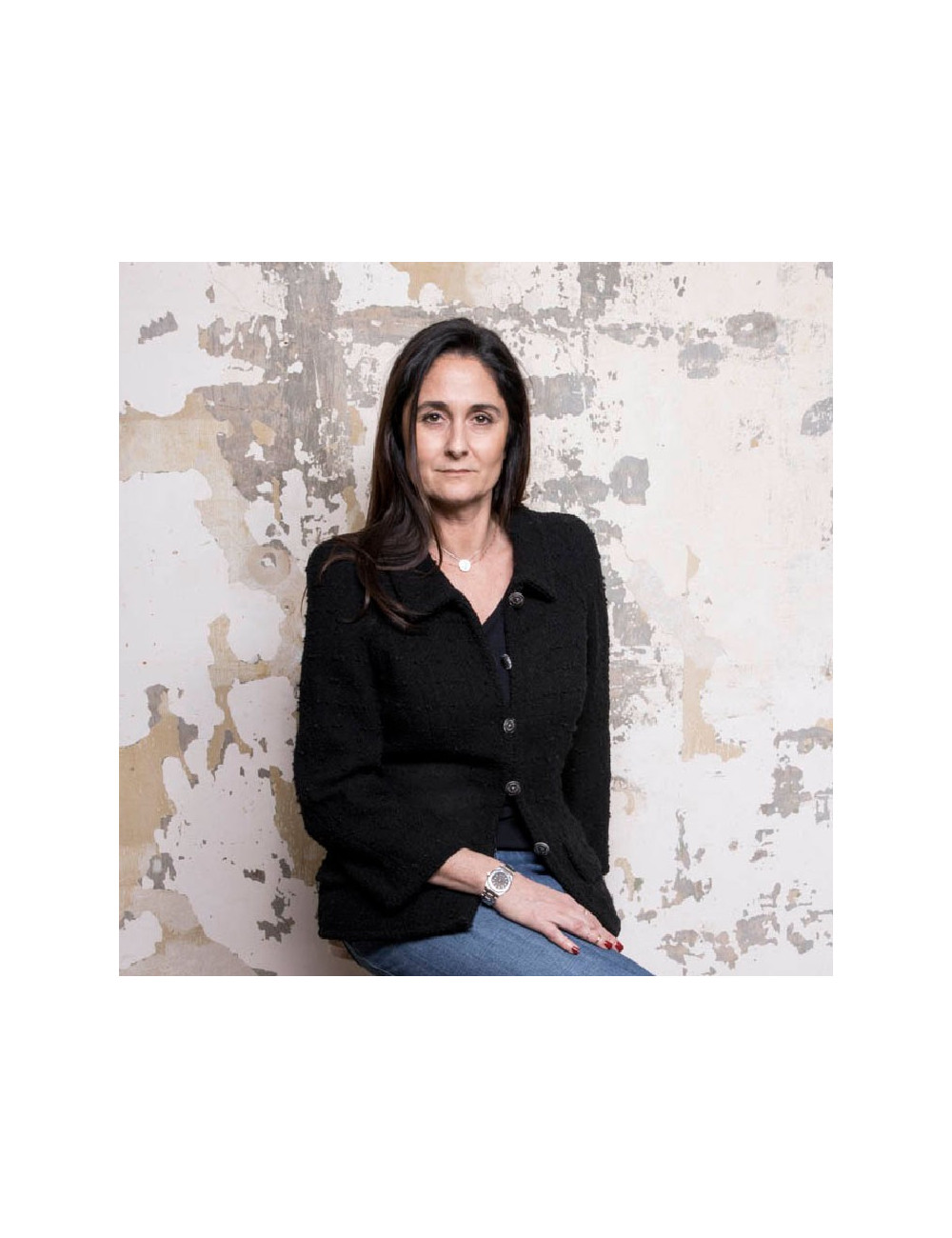 Veste CHANEL T 44 en tweed noir