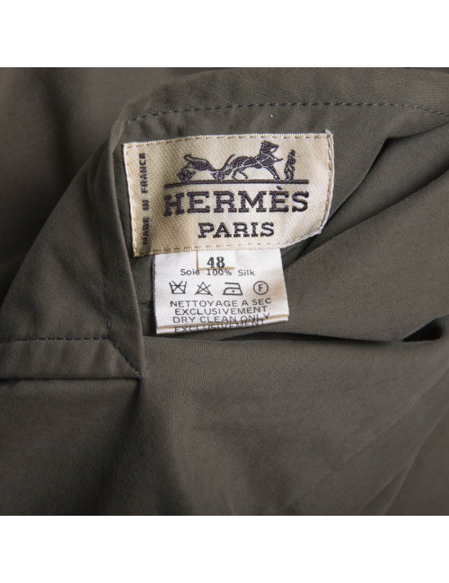 Bombers HERMES soie imprimées reversible