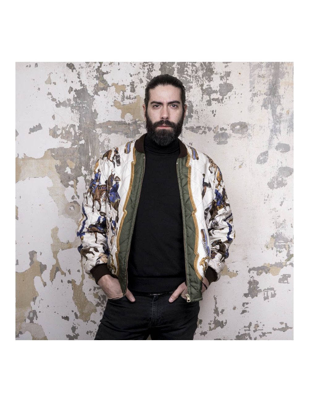 Bombers HERMES soie imprimées reversible