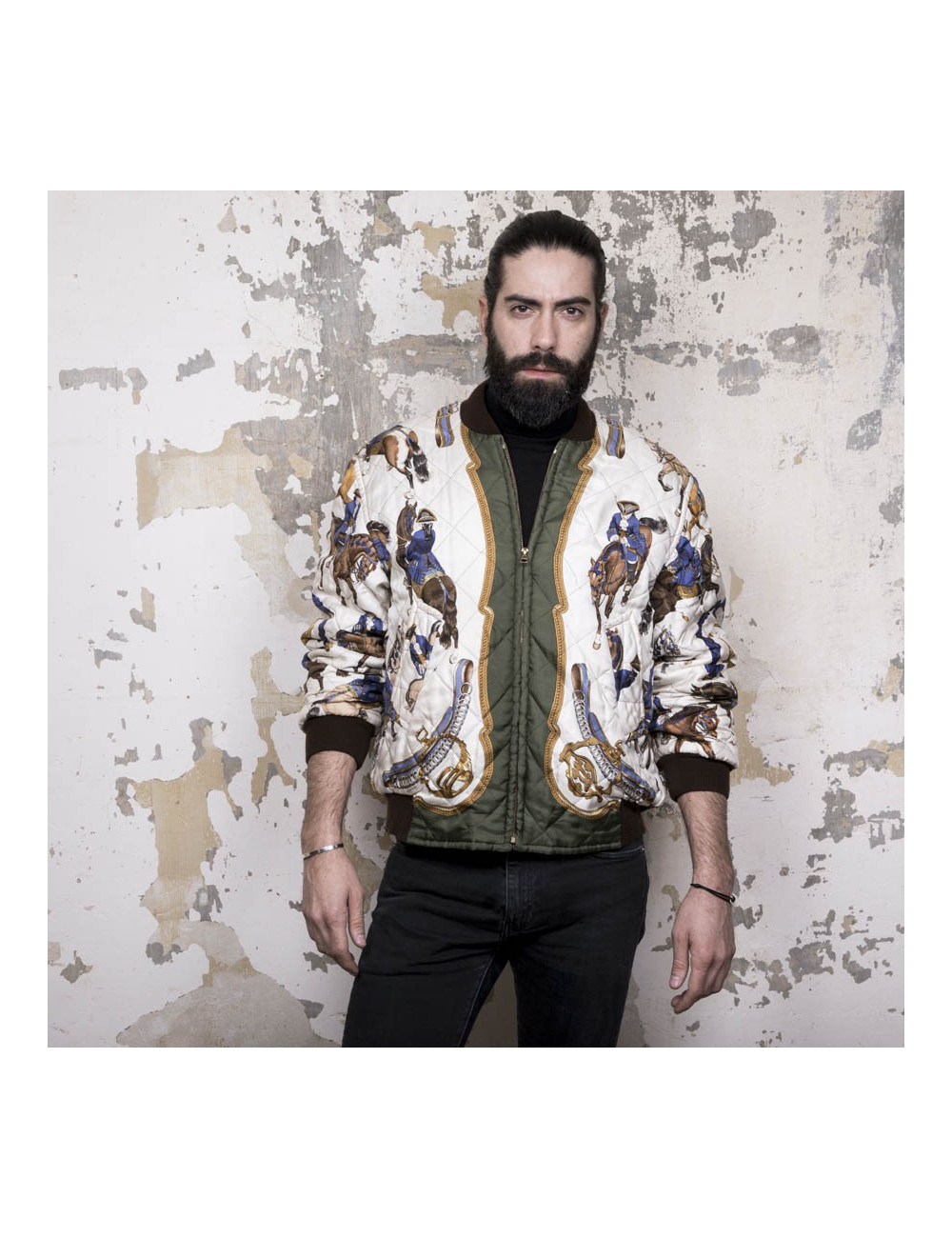 Bombers HERMES soie imprimées reversible