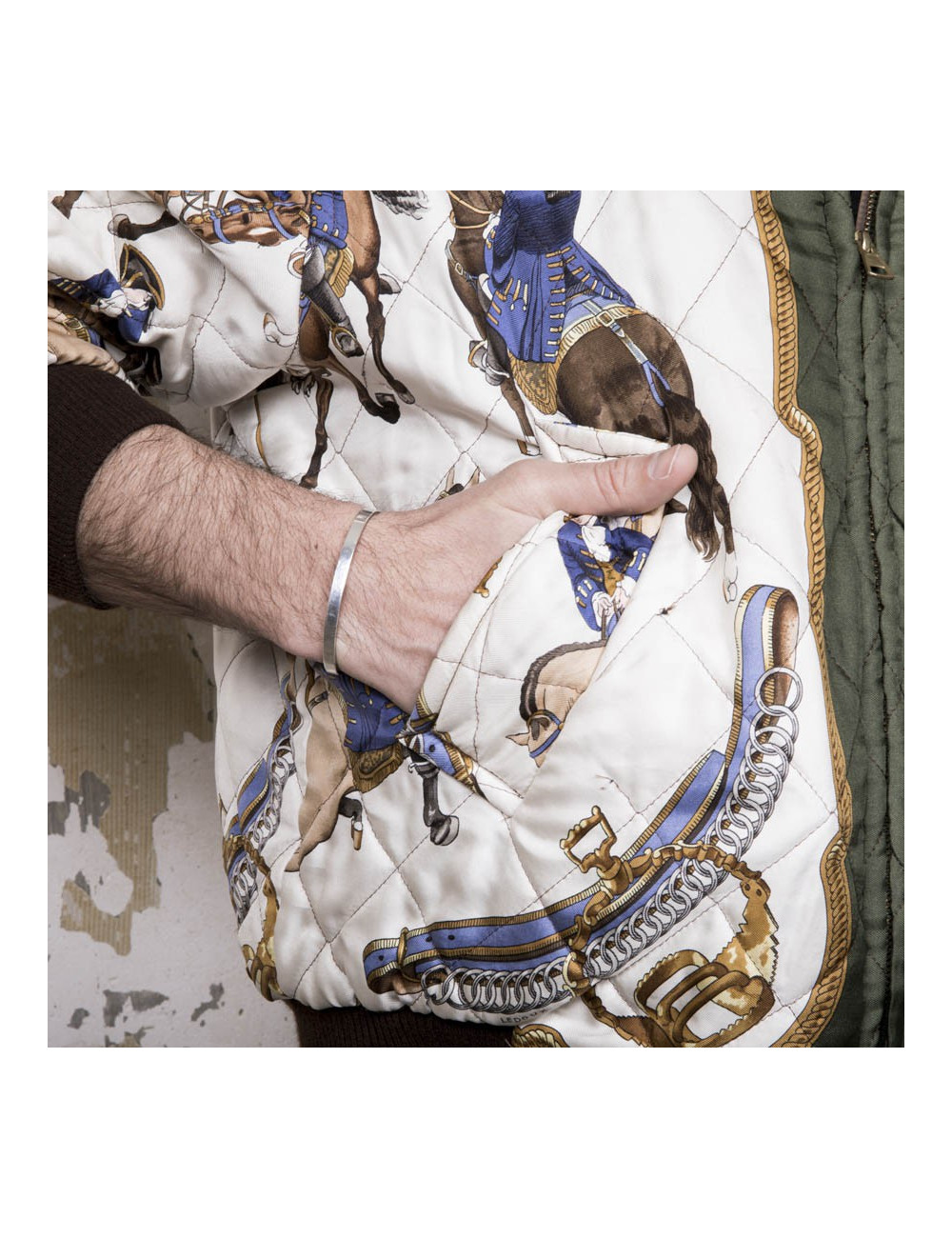 Bombers HERMES soie imprimées reversible