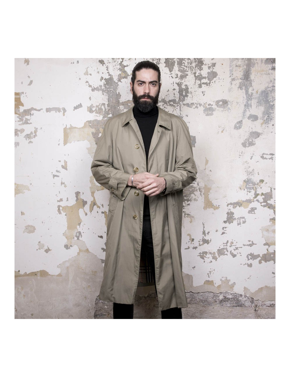 Trench BURBERRY kaki Homme 