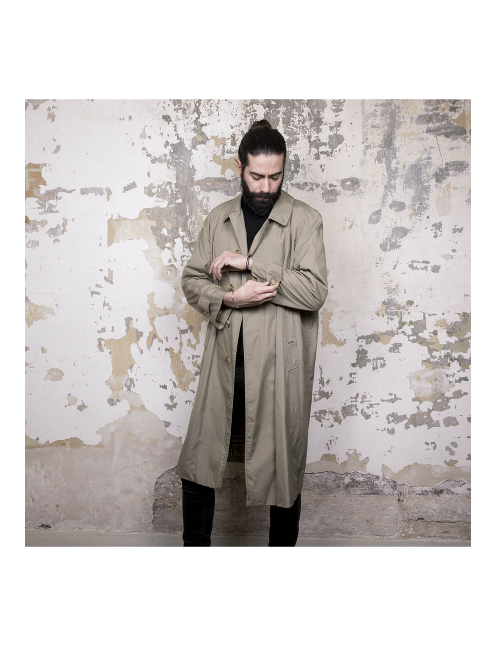 Trench BURBERRY kaki Homme 