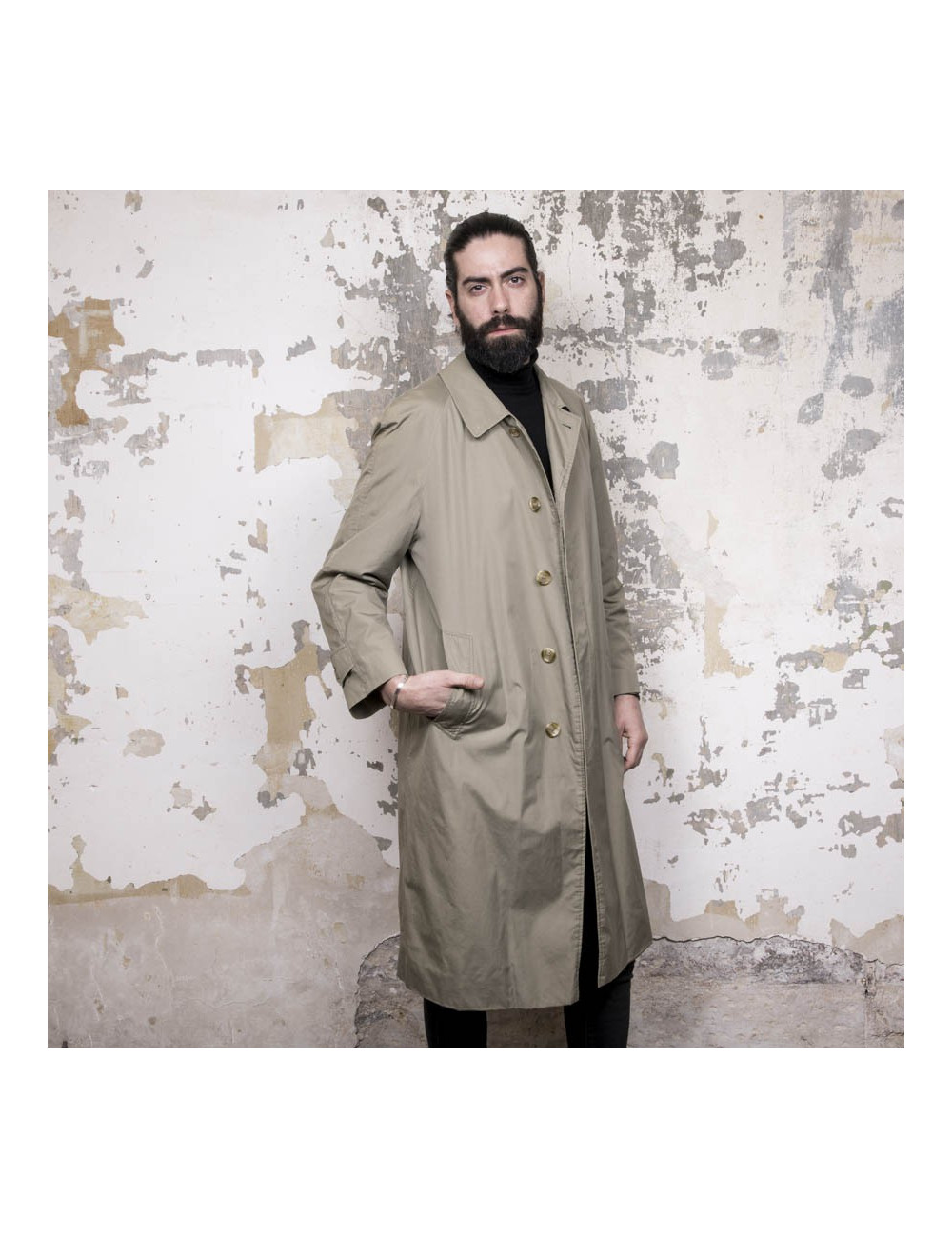 Trench BURBERRY kaki Homme 