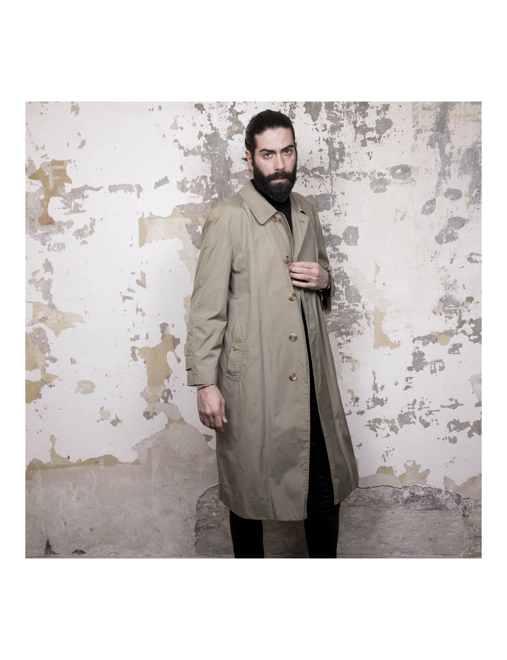 Trench BURBERRY kaki Homme 