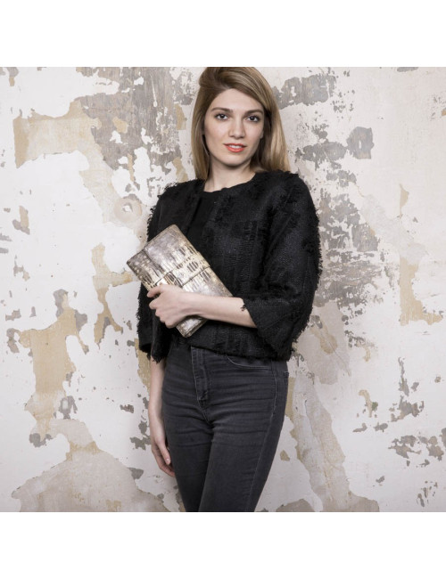 DIOR clutch in water snake skin