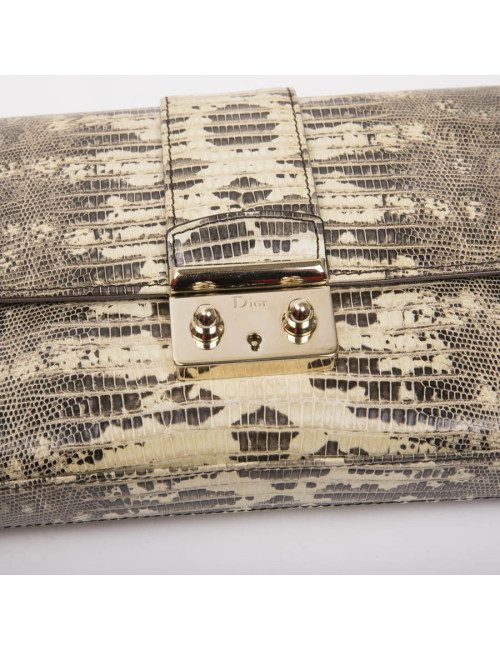 DIOR clutch in water snake skin