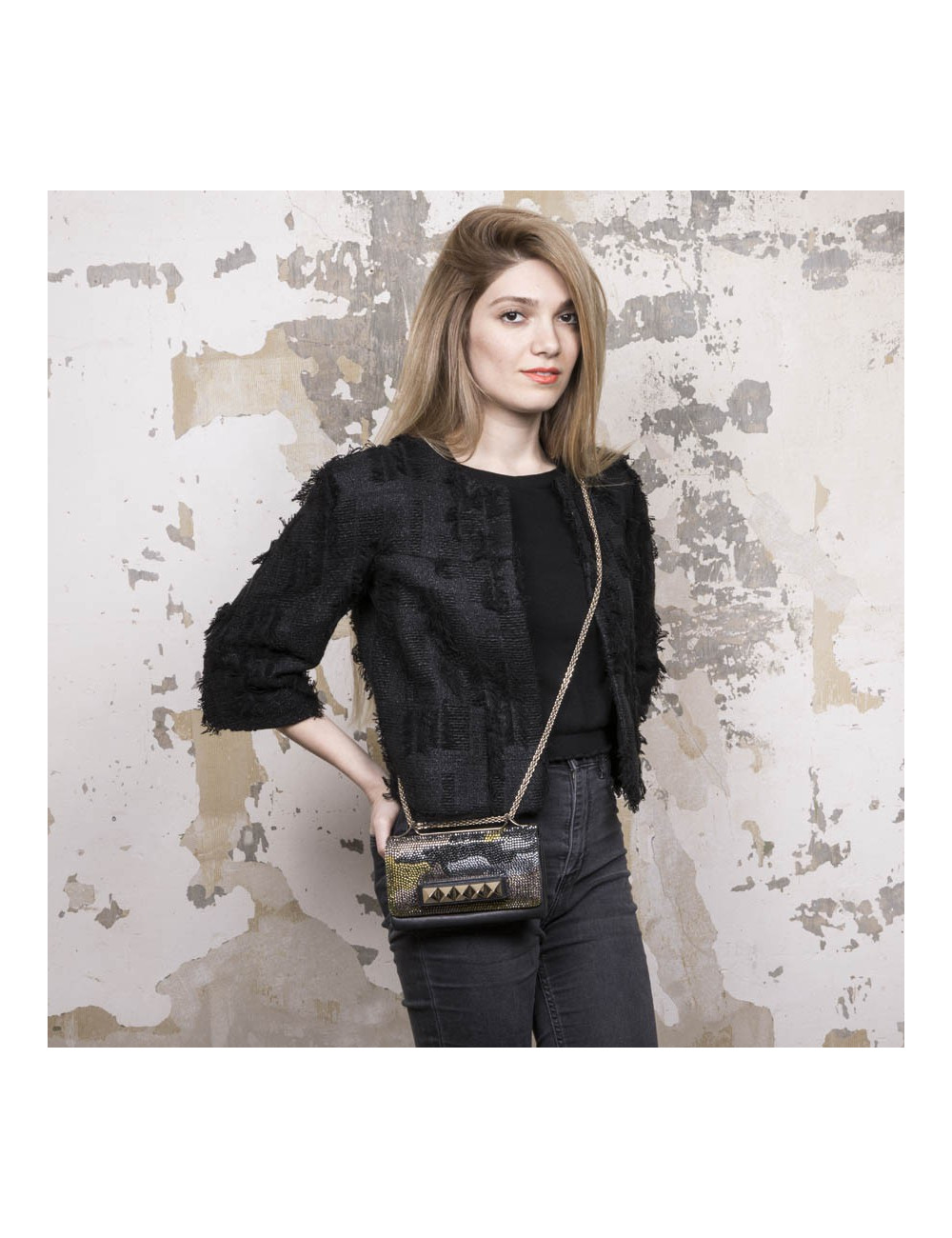 Sac VALENTINO Rockstud cristal mesh