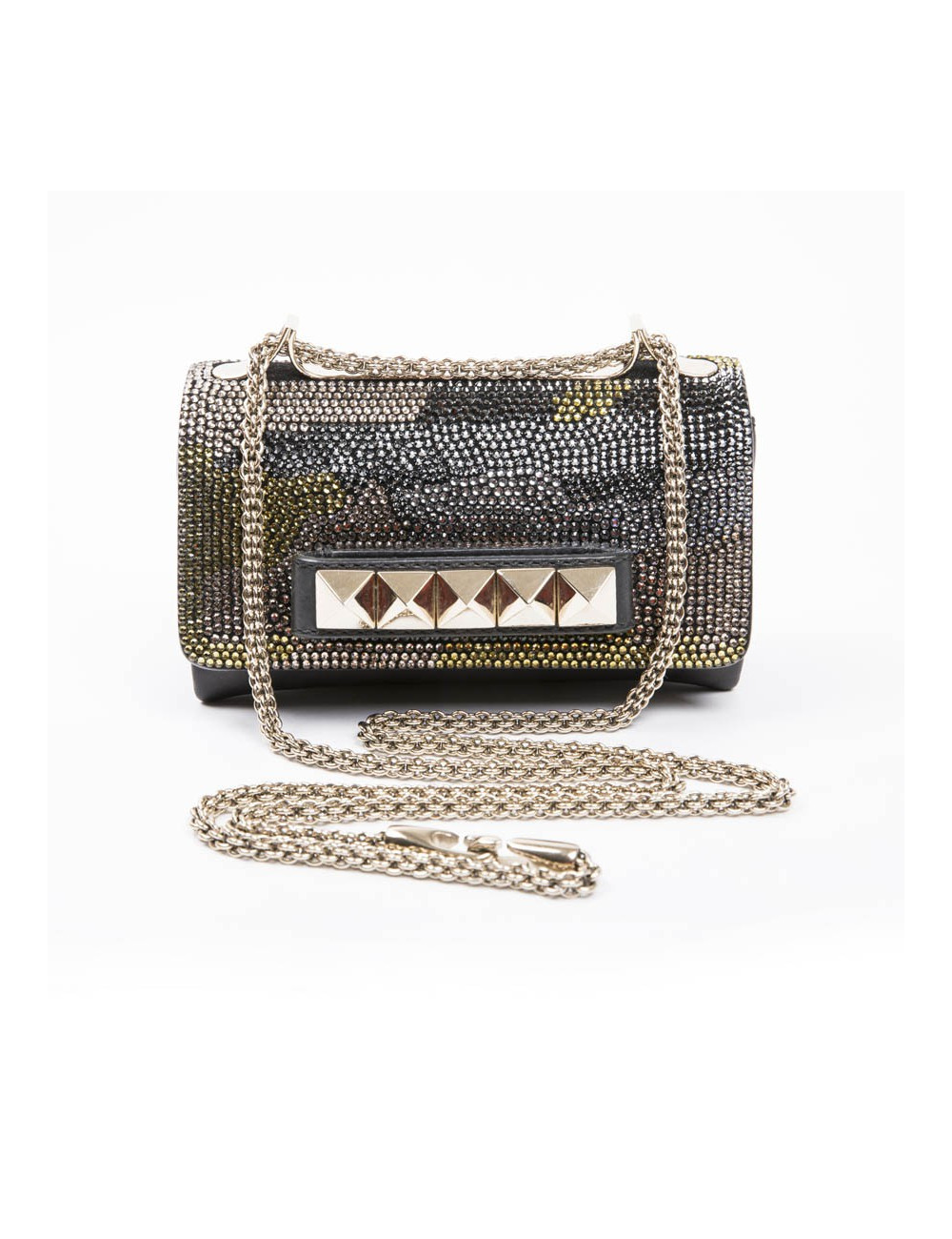 Sac du soir Vavavoom  VALENTINO Rockstud cristal mesh