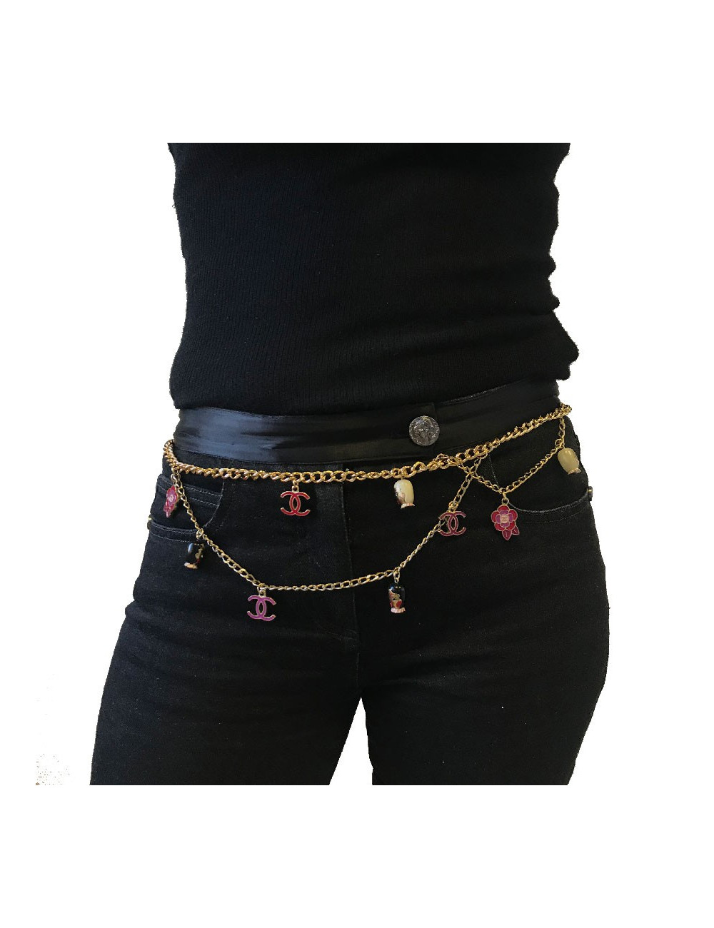 Ceinture sautoir CHANEL "Paris-Shanghai"