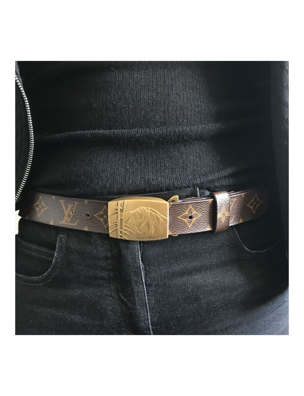 Ceinture T 90 LOUIS VUITTON toile monogram Homme