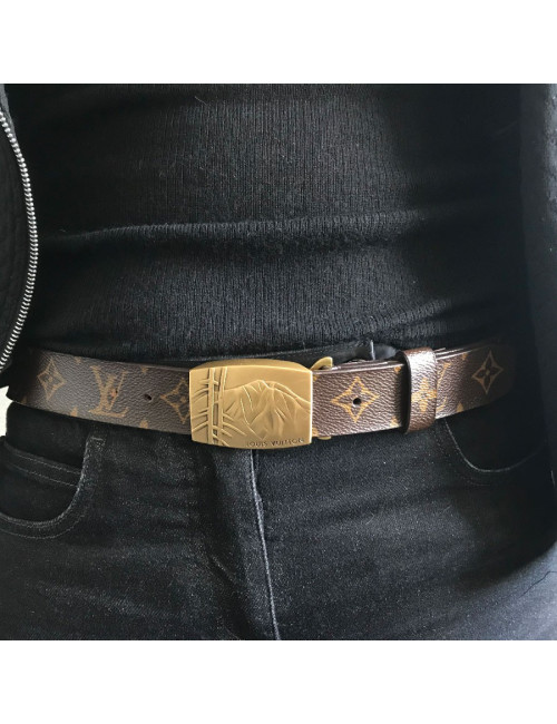 Ceinture T 90 LOUIS VUITTON toile monogram Homme