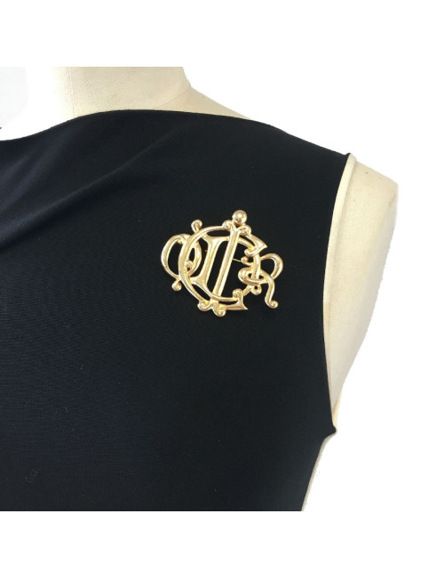ES Broche DIOR Vintage en métal doré