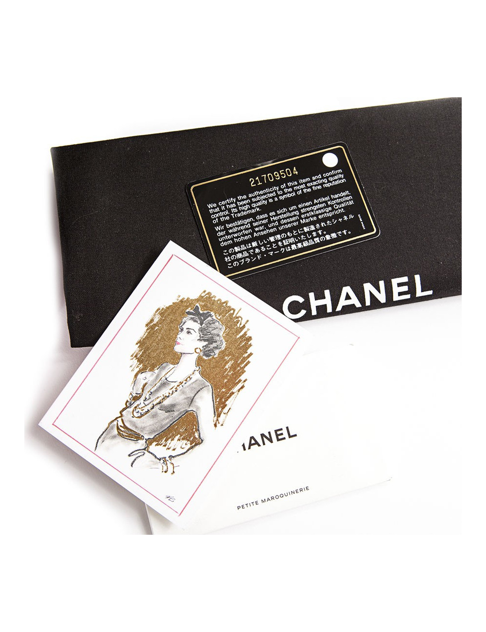 CHANEL pouch in multicolored smooth lamb leather