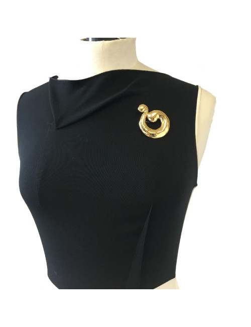 XXX Broche YSL YVES SAINT Vintage en métal doré