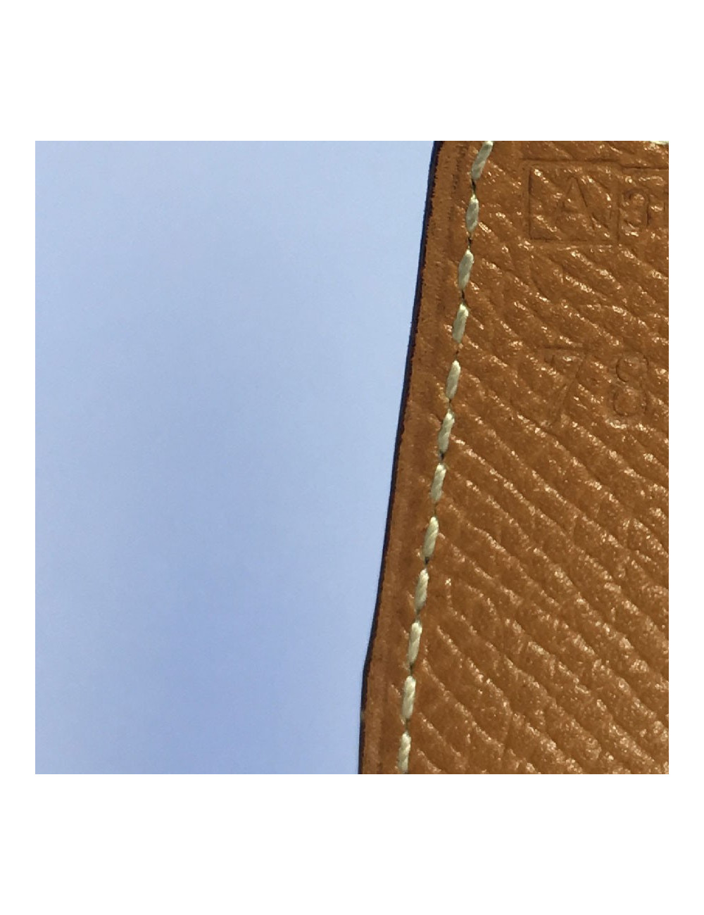 Ceinture HERMES T78 réversible cuir box noir et cuir epsom gold