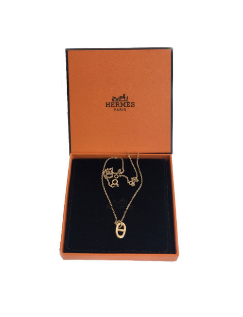 Collier HERMES or jaune