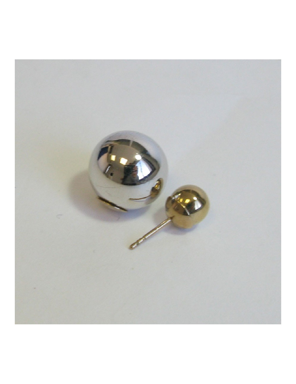 DIOR 'Tribales' stud earring in silver and gilt metal