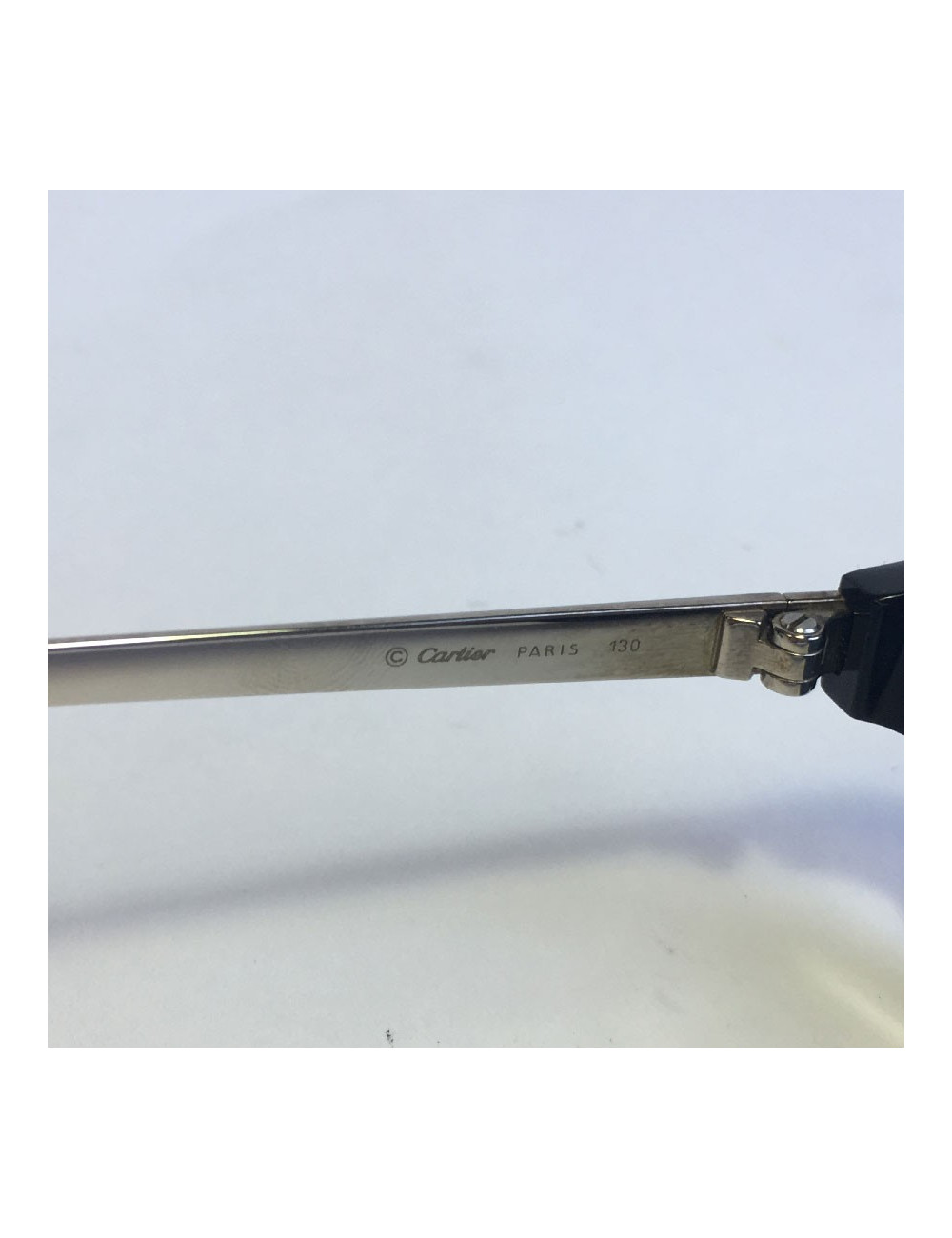 Lunettes de soleil CARTIER en plastique noir avec correction