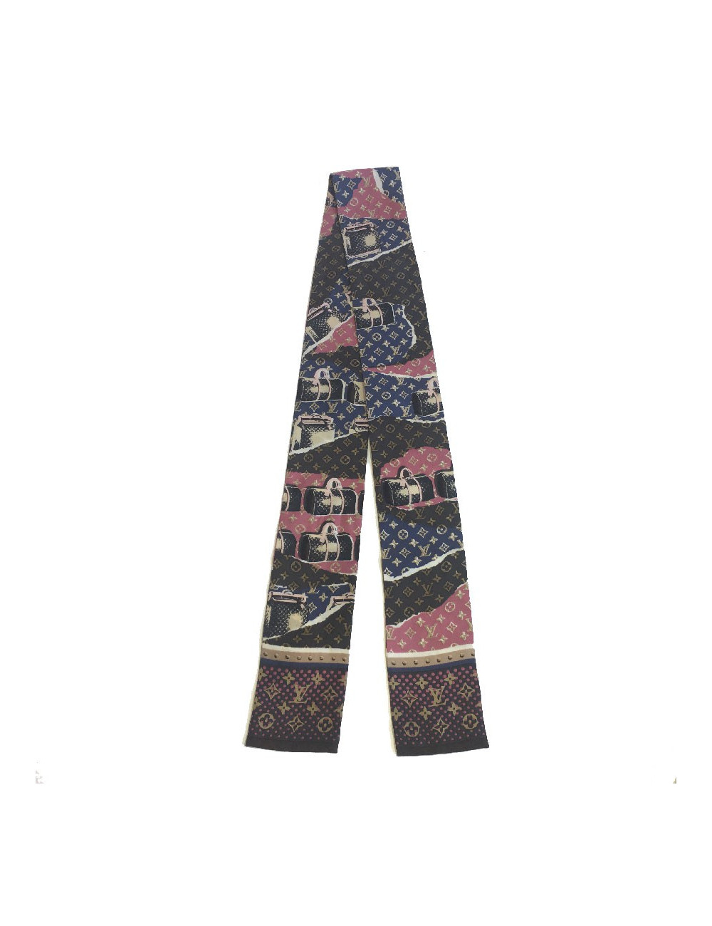 Twilly LOUIS VUITTON en soie motif LV