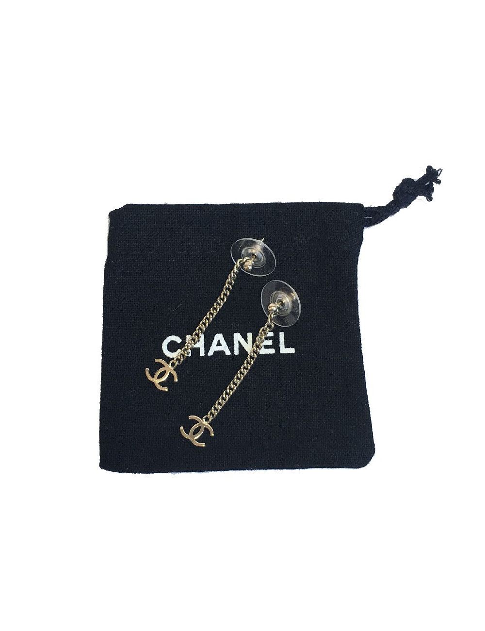 Boucles d'oreille clous CHANEL Pendantes